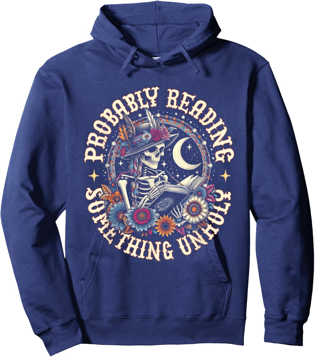 Is That Smutt Books Probably Reading Something Unholy Hoodie - Hoodie | Navy