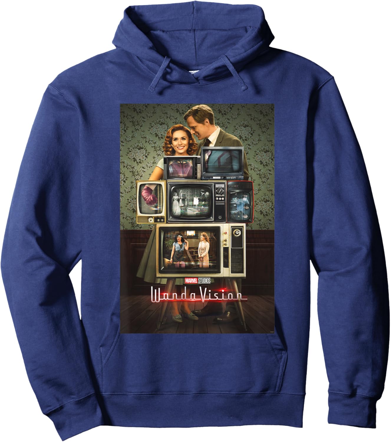 Marvel WandaVision Through The Years Poster Hoodie - Hoodie | Navy