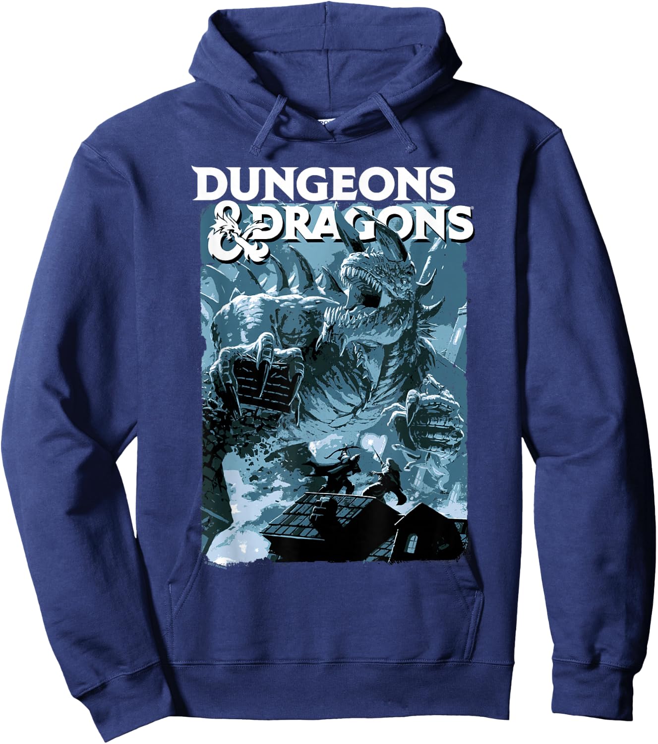 Dungeons & Dragons Tarrasque Design Hoodie - Hoodie | Navy
