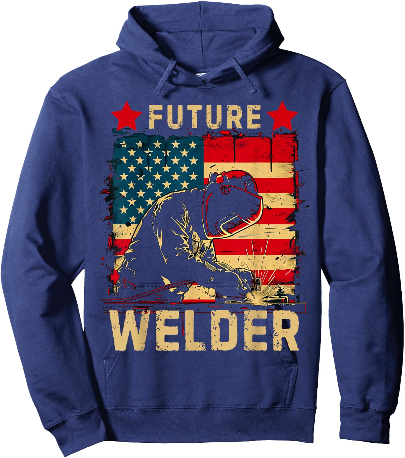 Future Welder - Welder Steel Worker Metalworking Lover Hoodie - Hoodie | Navy