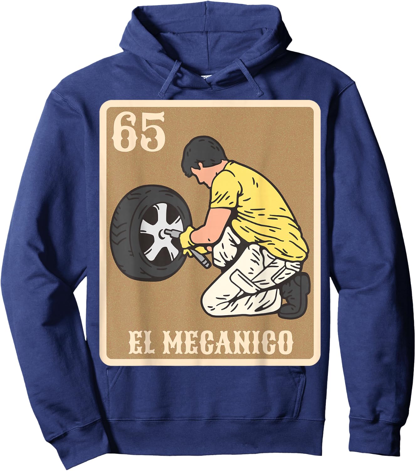 Spanish Mechanic Lottery El Mechanico Gift Bingo Game Card Hoodie - Hoodie | Navy