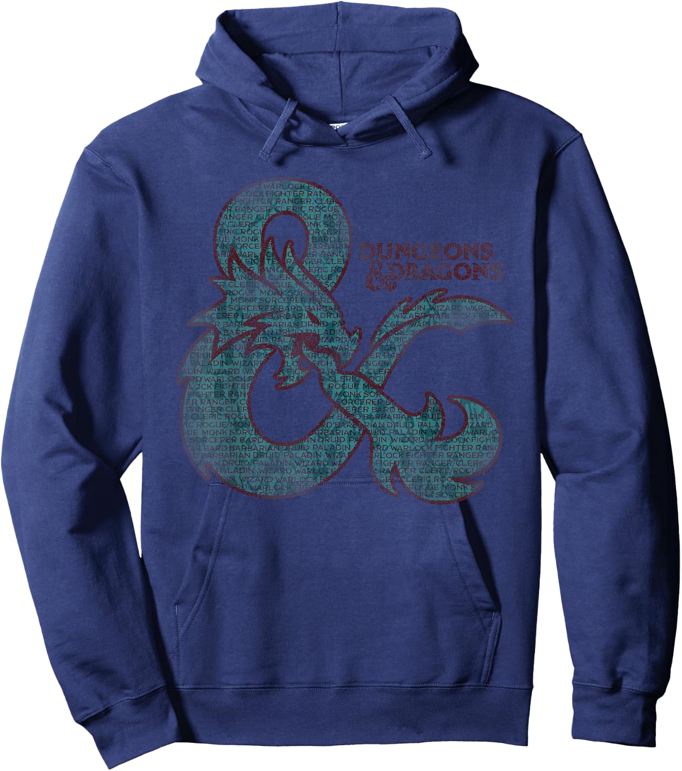 Dungeons & Dragons Classes in an Ampersand Logo Hoodie - Hoodie | Navy
