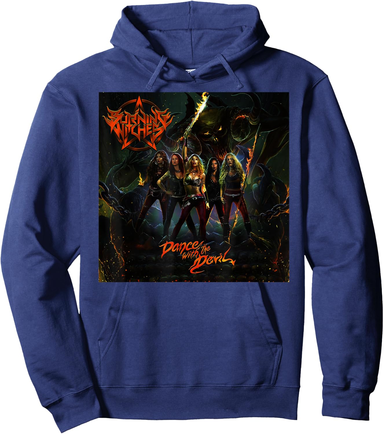 Burning Witches Hoodie - Hoodie | Navy