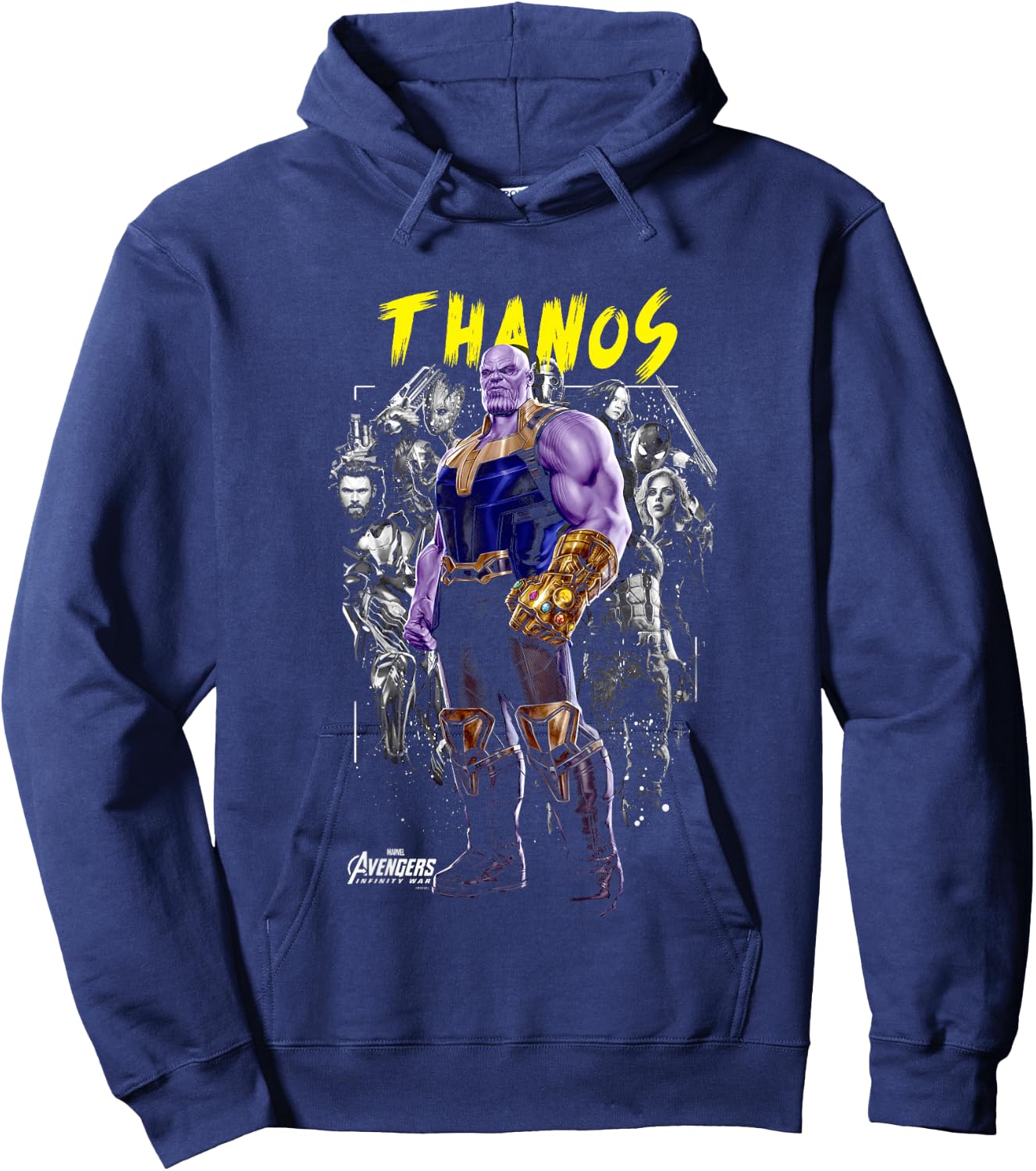 Kids Marvel Avengers Infinity War Thanos Up Front Graphic Hoodie - Hoodie | Navy