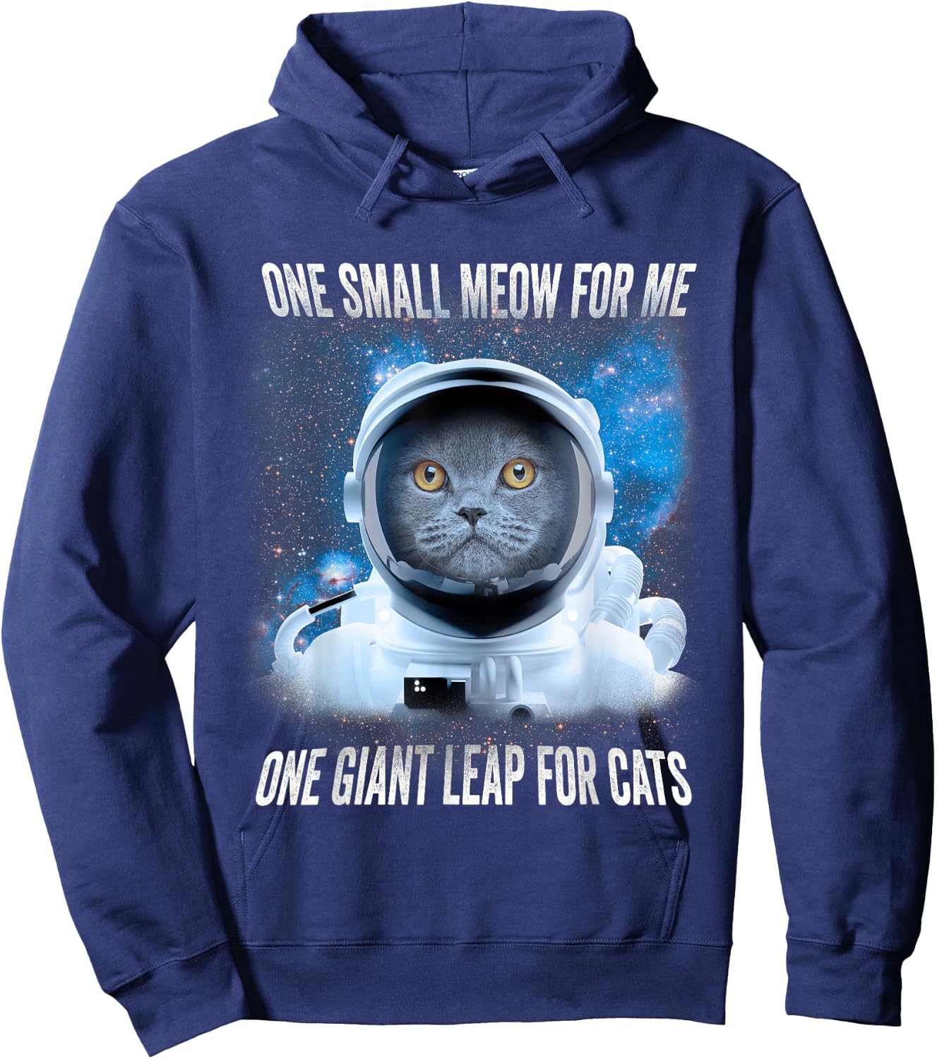 Space Cat Astronaut Space Hoodie - Hoodie | Navy