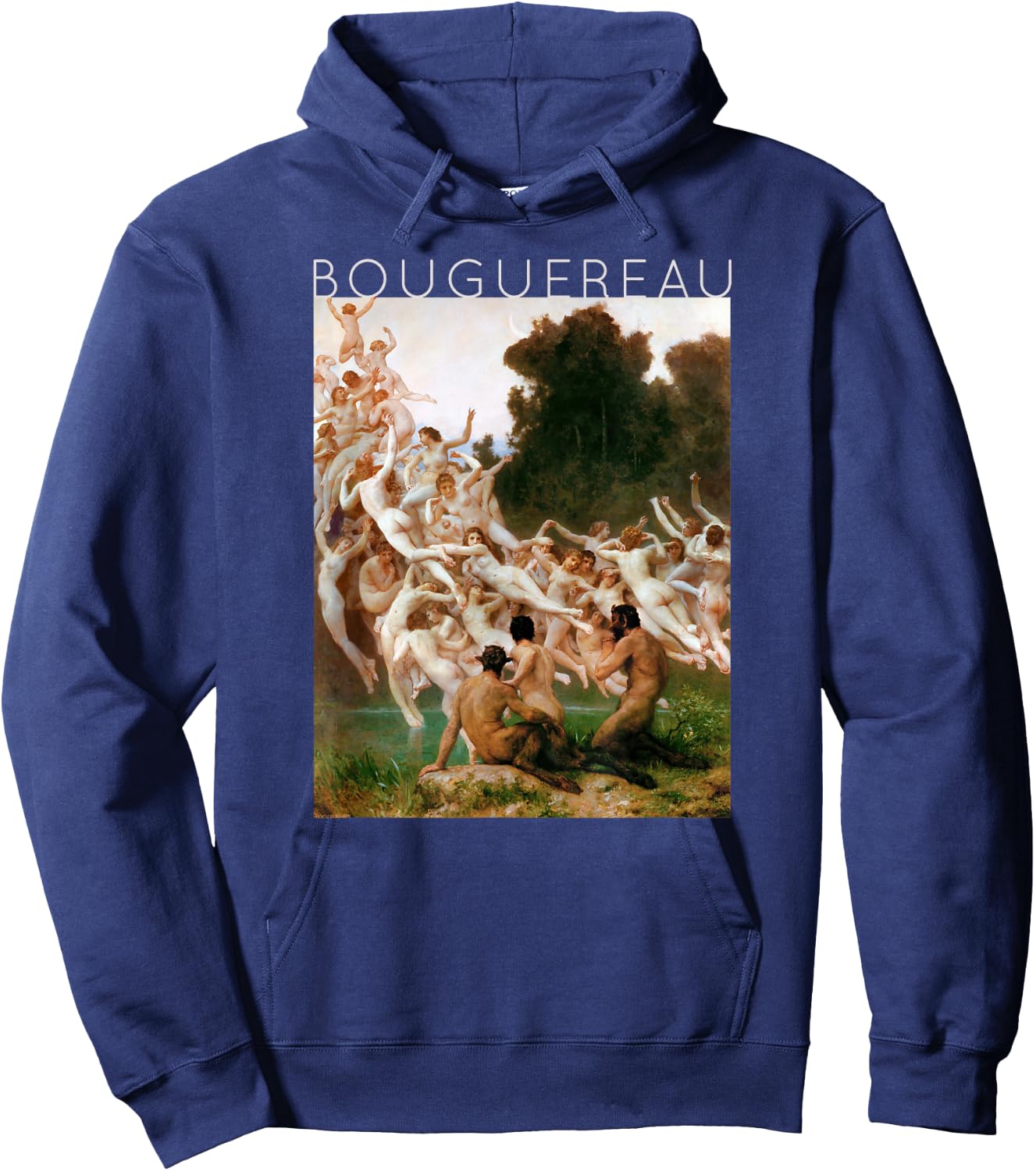 William-Adolphe Bouguereau - The Oreads - For Artists Hoodie - Hoodie | Navy