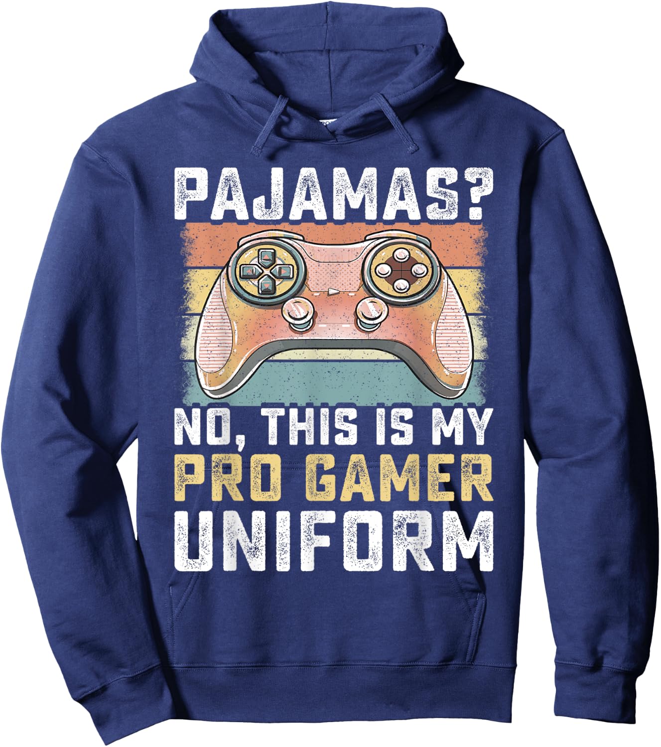 Pajamas No Pro Gamer Funny Video Games Boys Teens Gaming Hoodie - Hoodie | Navy