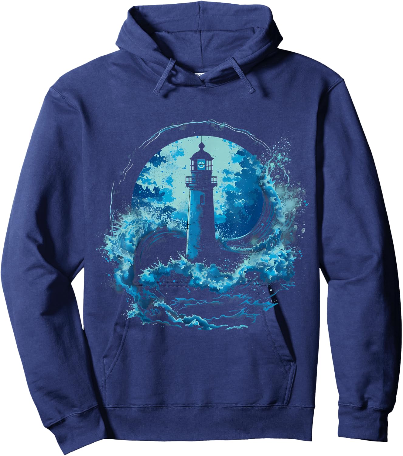 Light House Seaside House Sailing Boating Sea Lighthouse Hoodie - Hoodie | Navy
