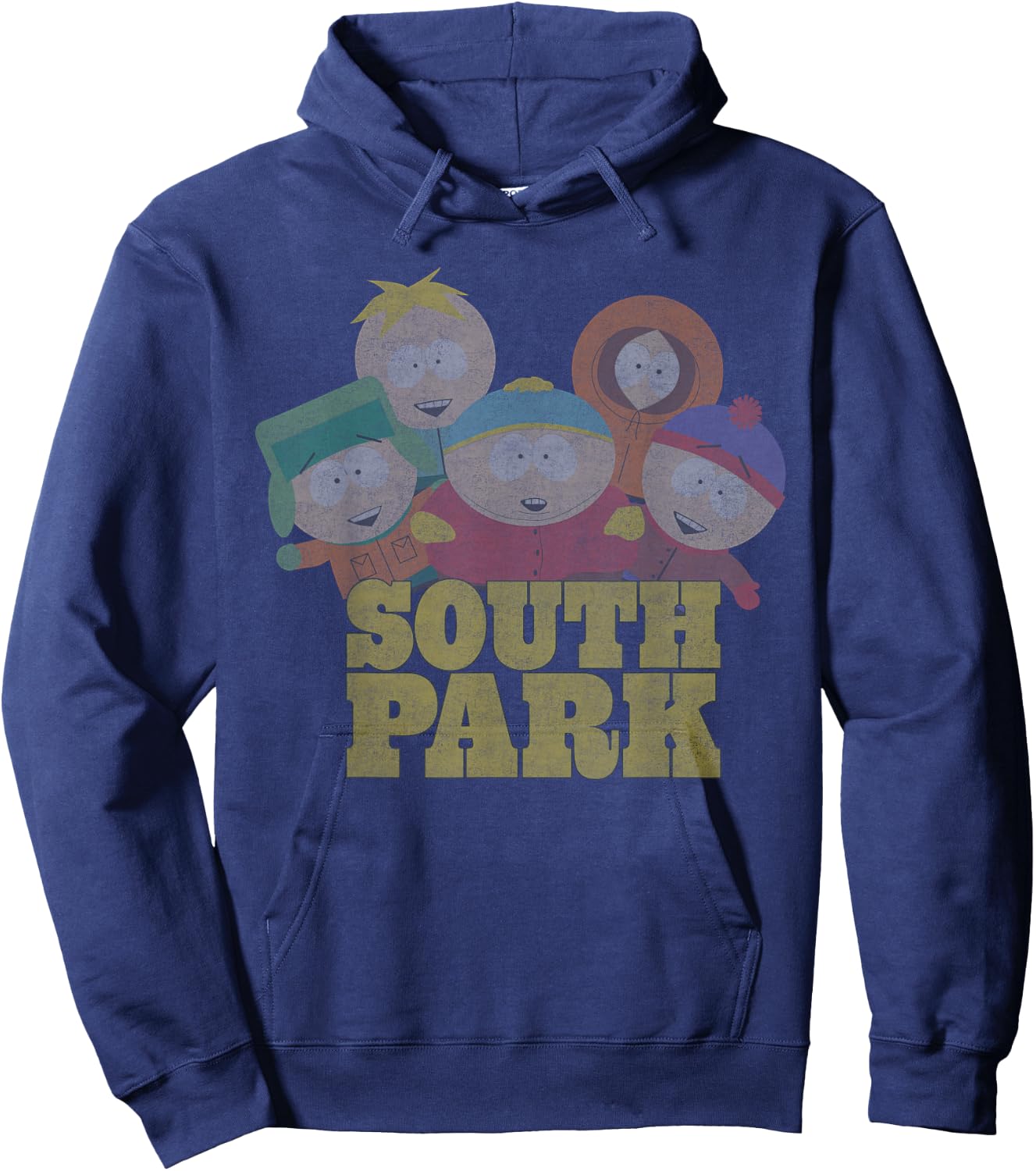 South Park Distressed Kenny, Cartman, Kyle, Stan, & Butters Hoodie - Hoodie | Navy