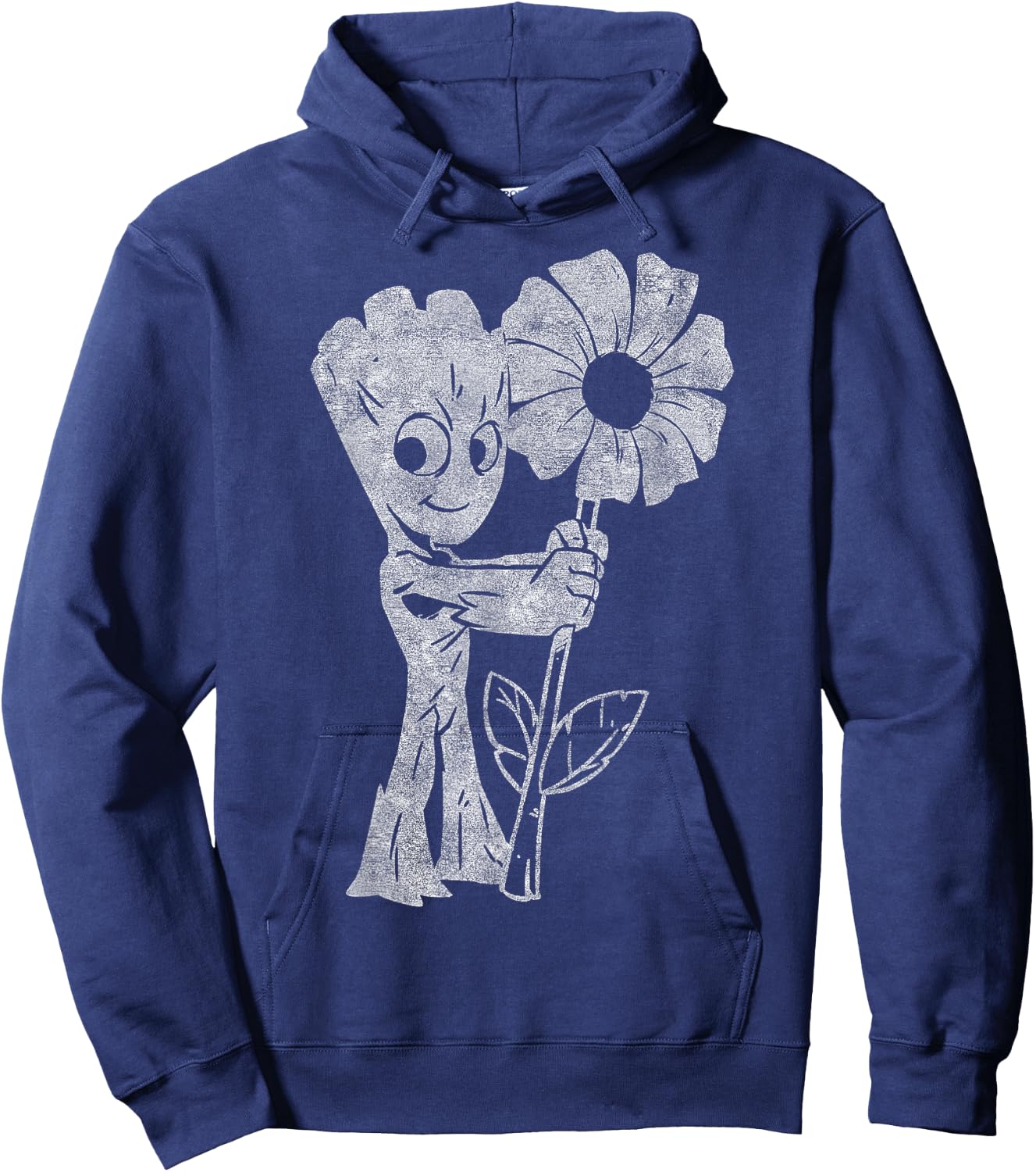 Marvel Guardians of The Galaxy Groot Flower Portrait Hoodie - Hoodie | Navy