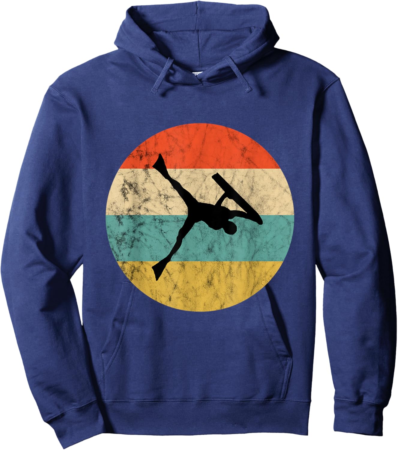 Bodyboarder Vintage Retro Sunset Surfing Bodyboard Surfer Hoodie - Hoodie | Navy