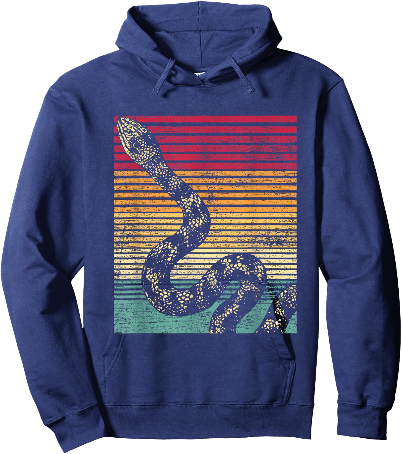 Retro Snake Hoodie - Hoodie | Navy