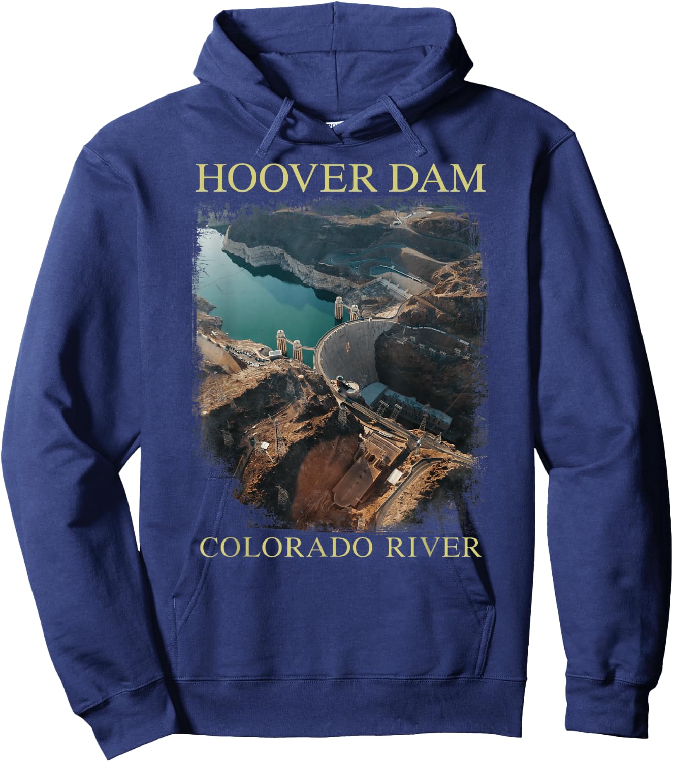Hoover Dam Nevada Arizona Colorado River Engineering Vegas Hoodie - Hoodie | Navy