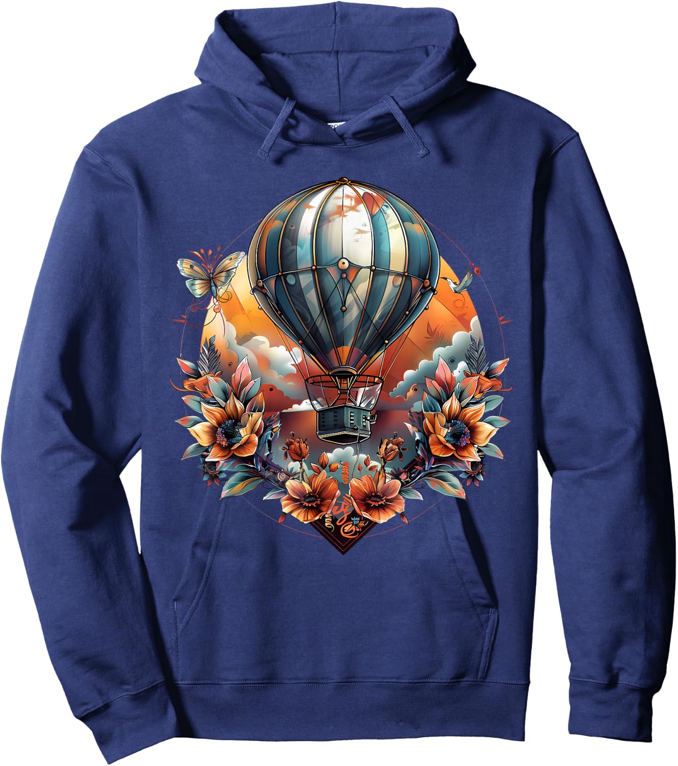 Hot Air Balloon Ride Festival Hot Air Ballooning Hoodie - Hoodie | Navy