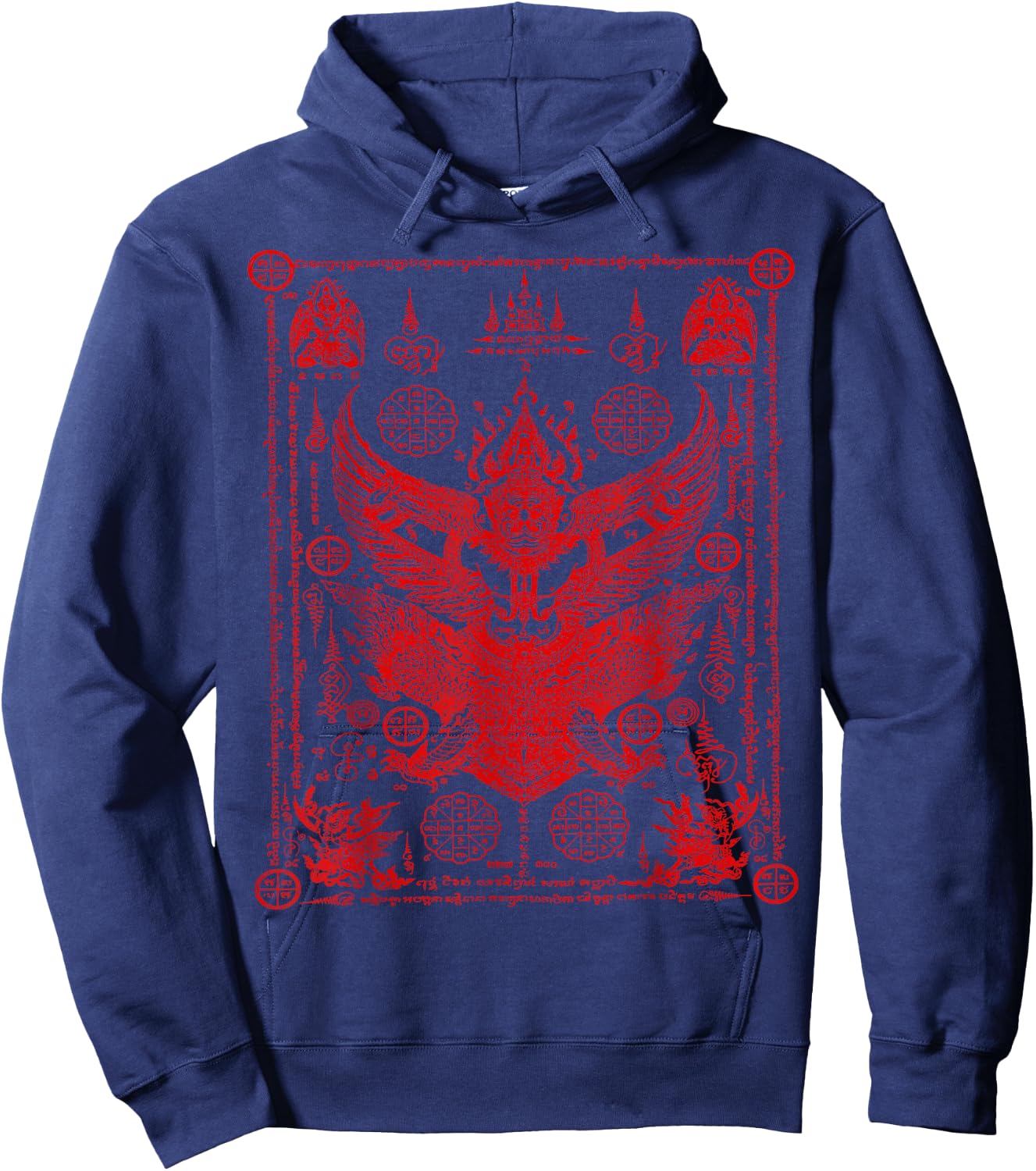 Sak Yant Thailand Tattoo Magical Thai Tattoos Thailand Gift Hoodie - Hoodie | Navy