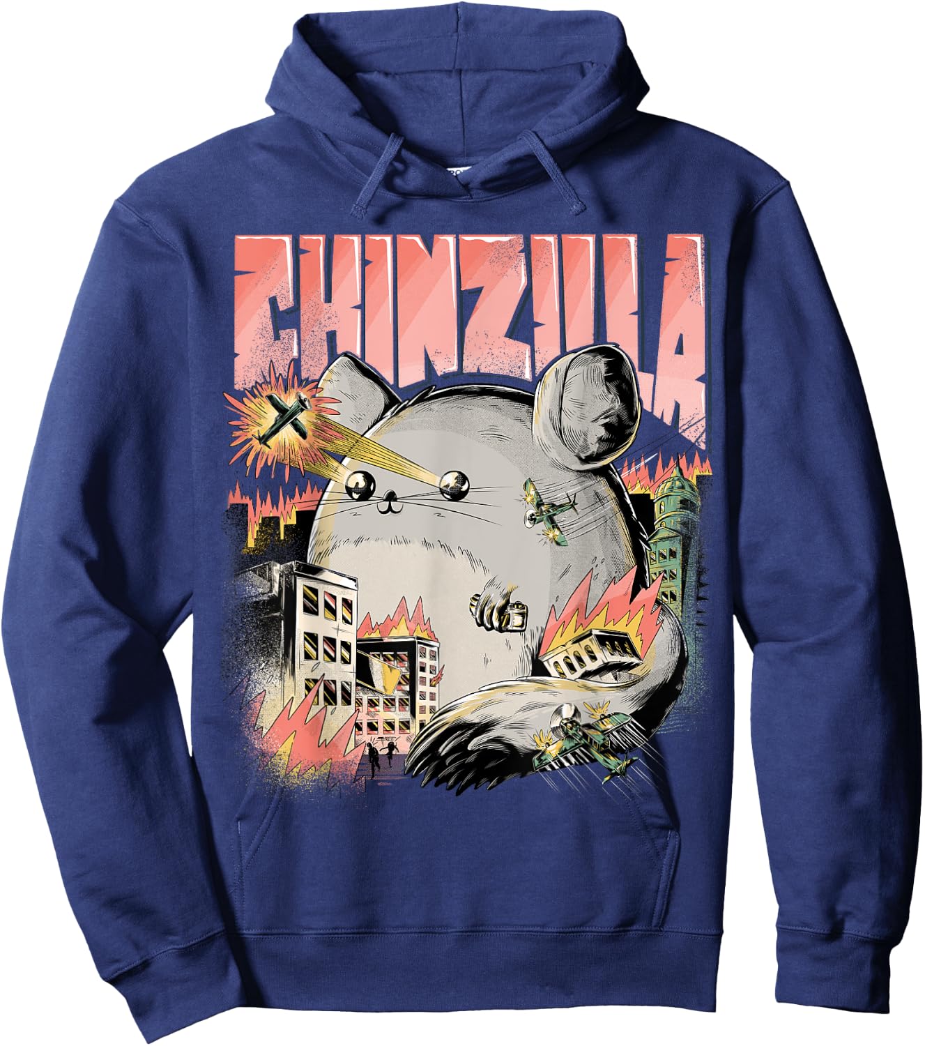 Funny Chinzilla Funny Chinchilla for Chinchilla Holder Hoodie - Hoodie | Navy