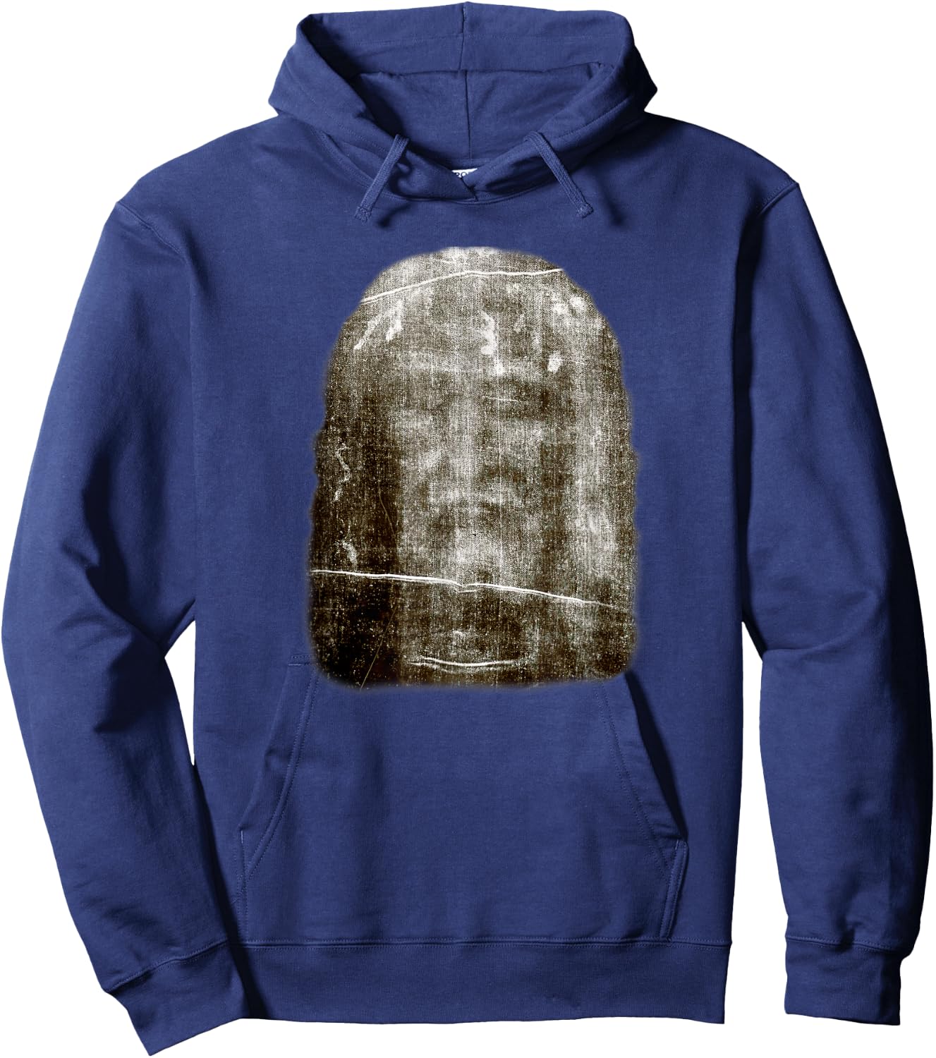 Face of Our Lord Jesus Christ from the Holy Shroud of Turin Hoodie - Hoodie | Navy