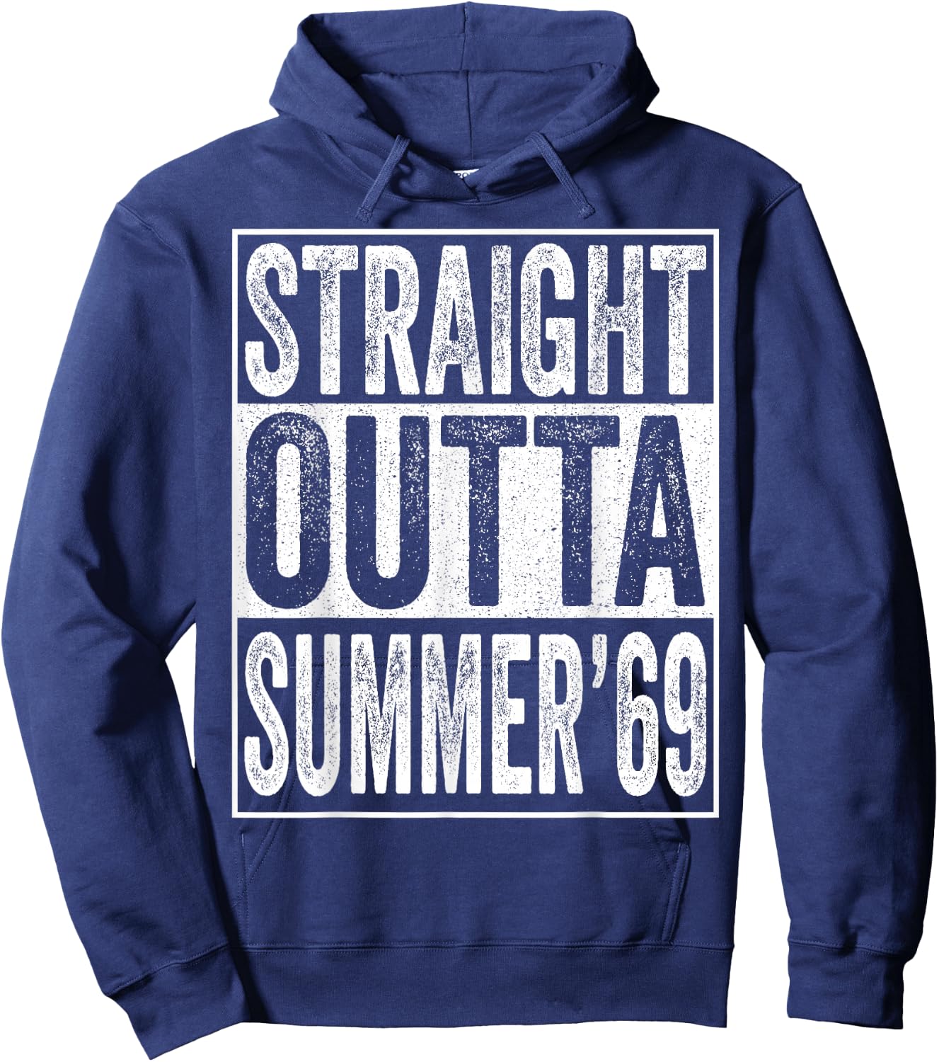 Straight Outta Summer 1969 50th Birthday Gifts 50 Years Old Hoodie - Hoodie | Navy