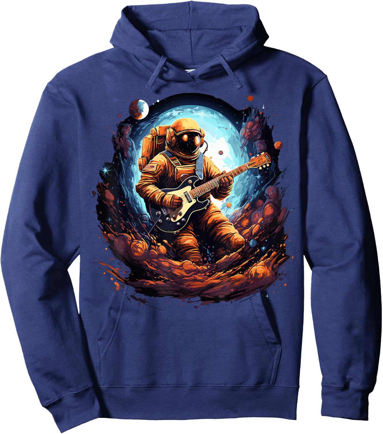Astronaut Guitar Hoodie - Hoodie | Navy
