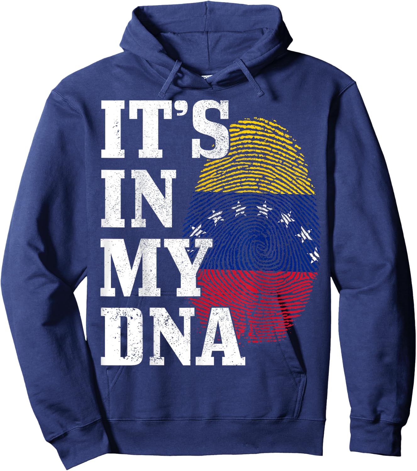 Venezuela It's in my DNA Flag Hoodie - Hoodie | Navy