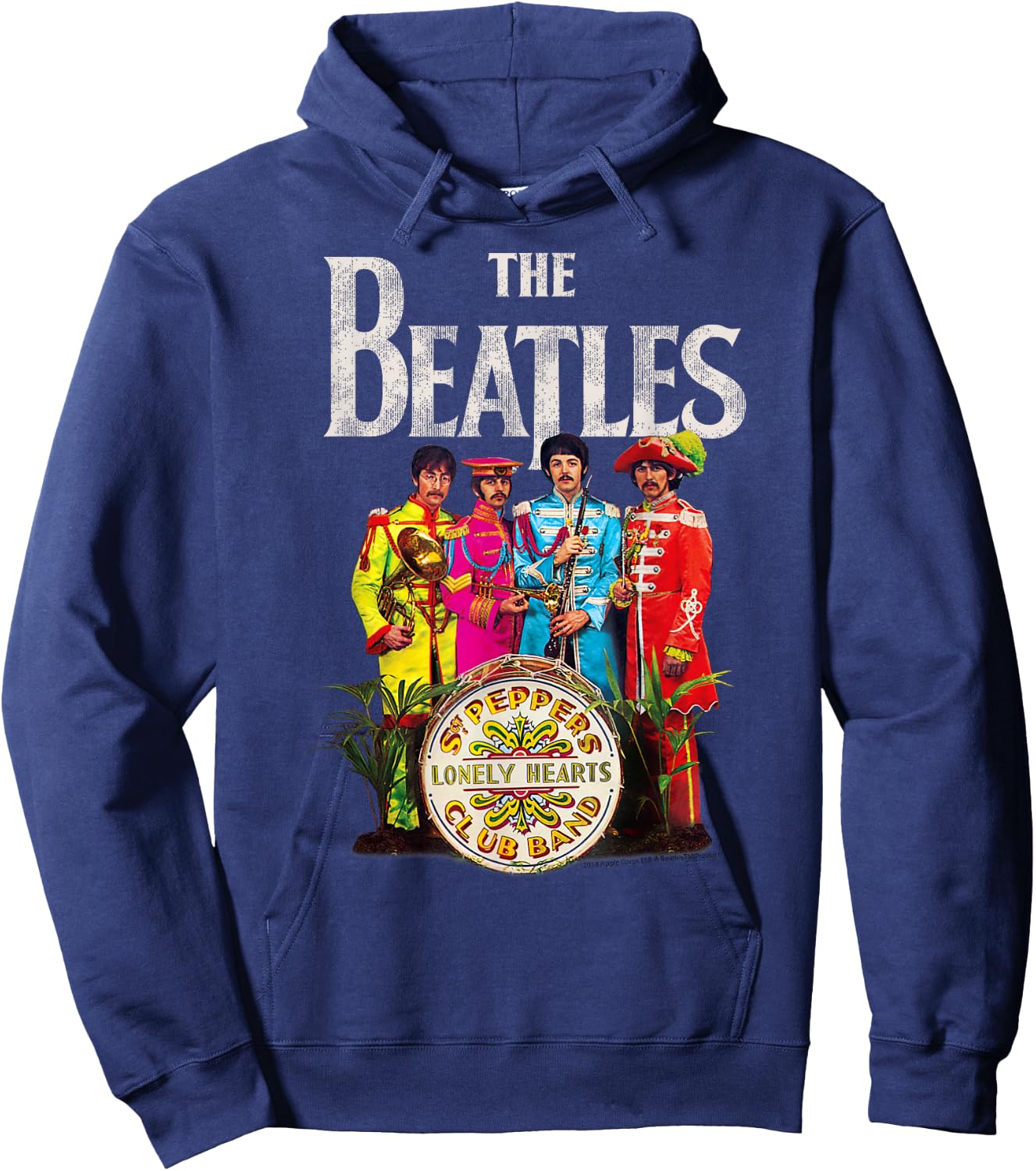 The Beatles Sgt. Pepper's Lonely Hearts Short Sleeve Hoodie - Hoodie | Navy