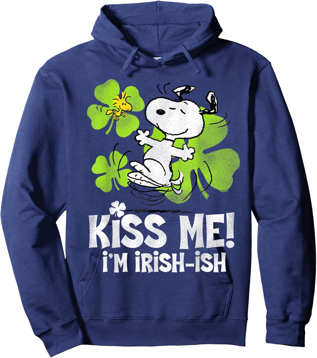 Peanuts Snoopy St. Patrick's Irish-ish Hoodie - Hoodie | Navy
