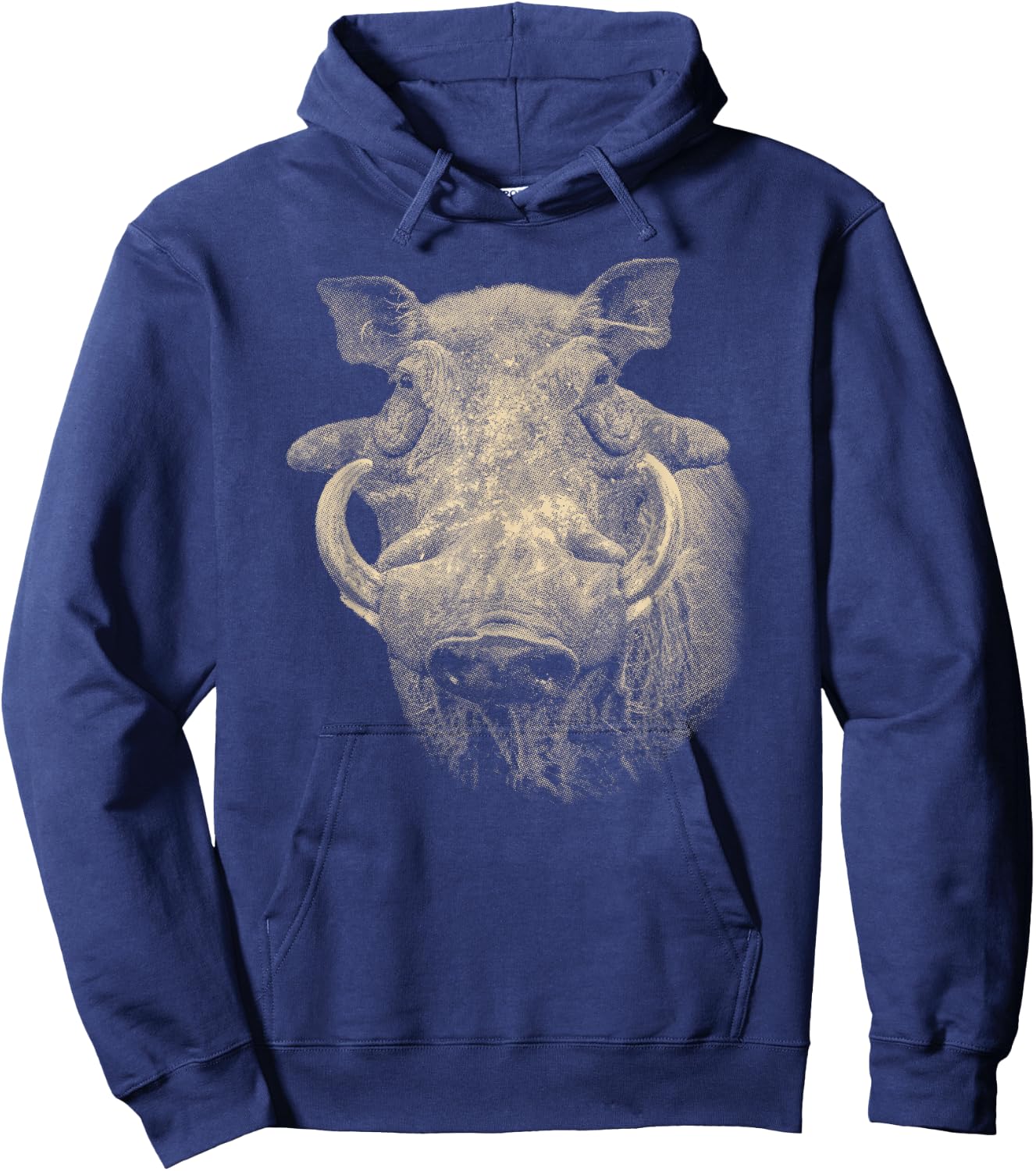 SM's Wild for Africa Apparel Warthog Picture, Warthog Boar Close-up Hoodie - Hoodie | Navy
