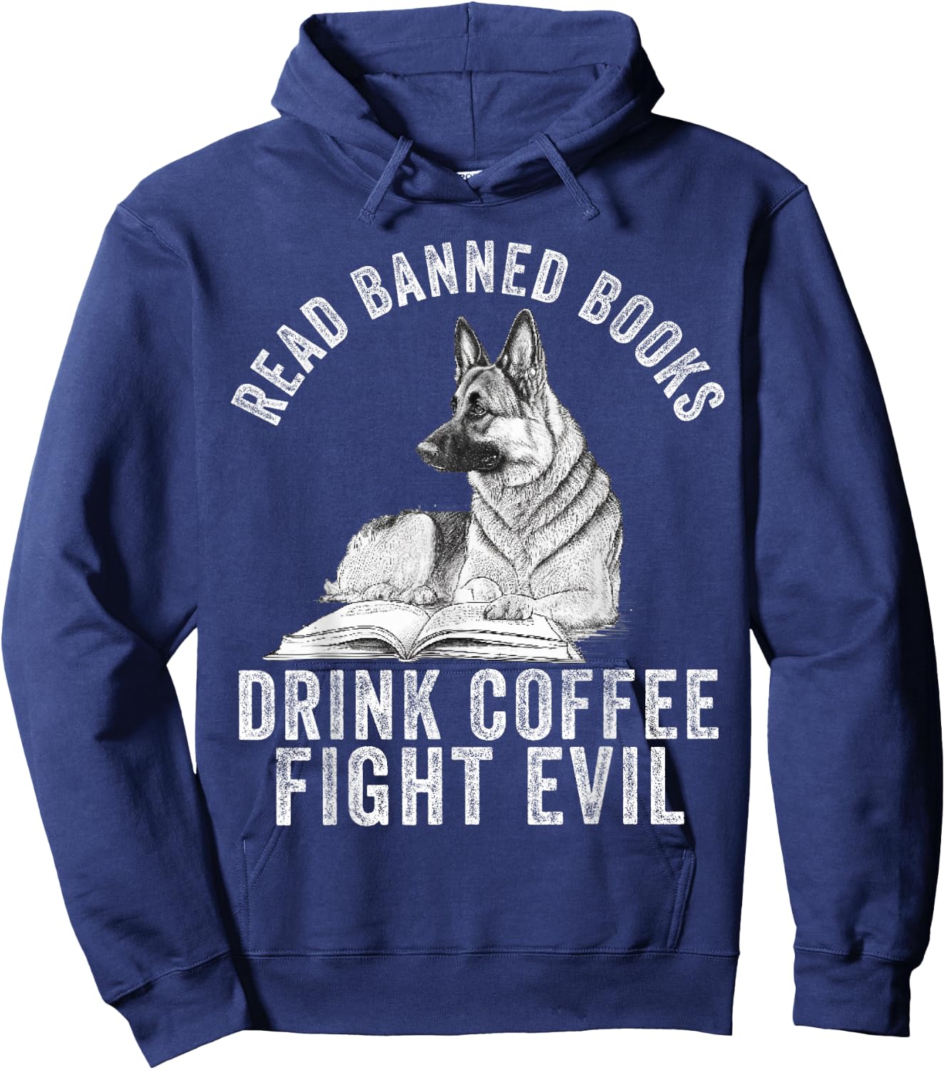 I Read Banned Books Lover BookWorm Love Banned Books Hoodie - Hoodie | Navy