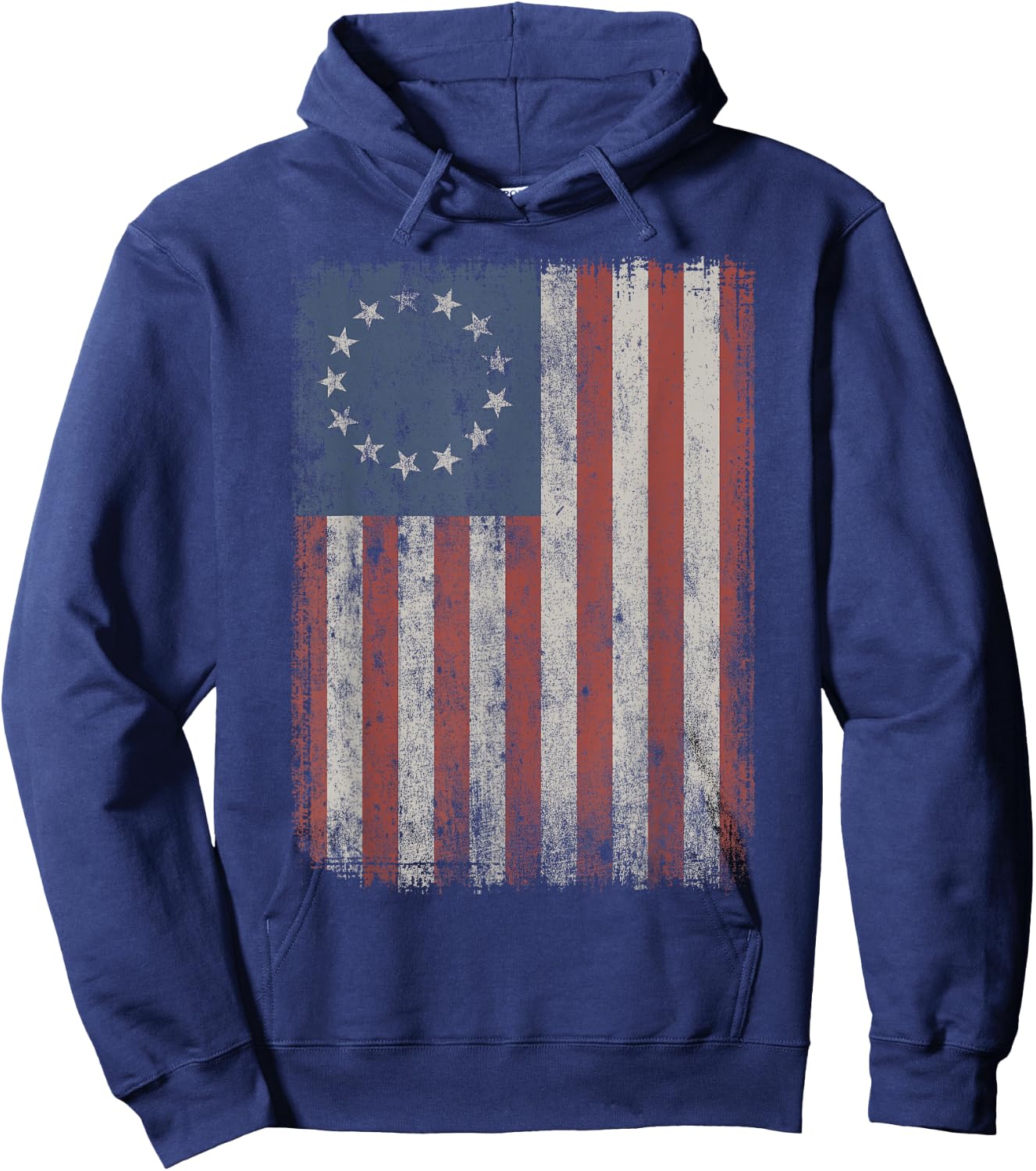 Vintage Betsy Ross Flag Hoodie - Hoodie | Navy