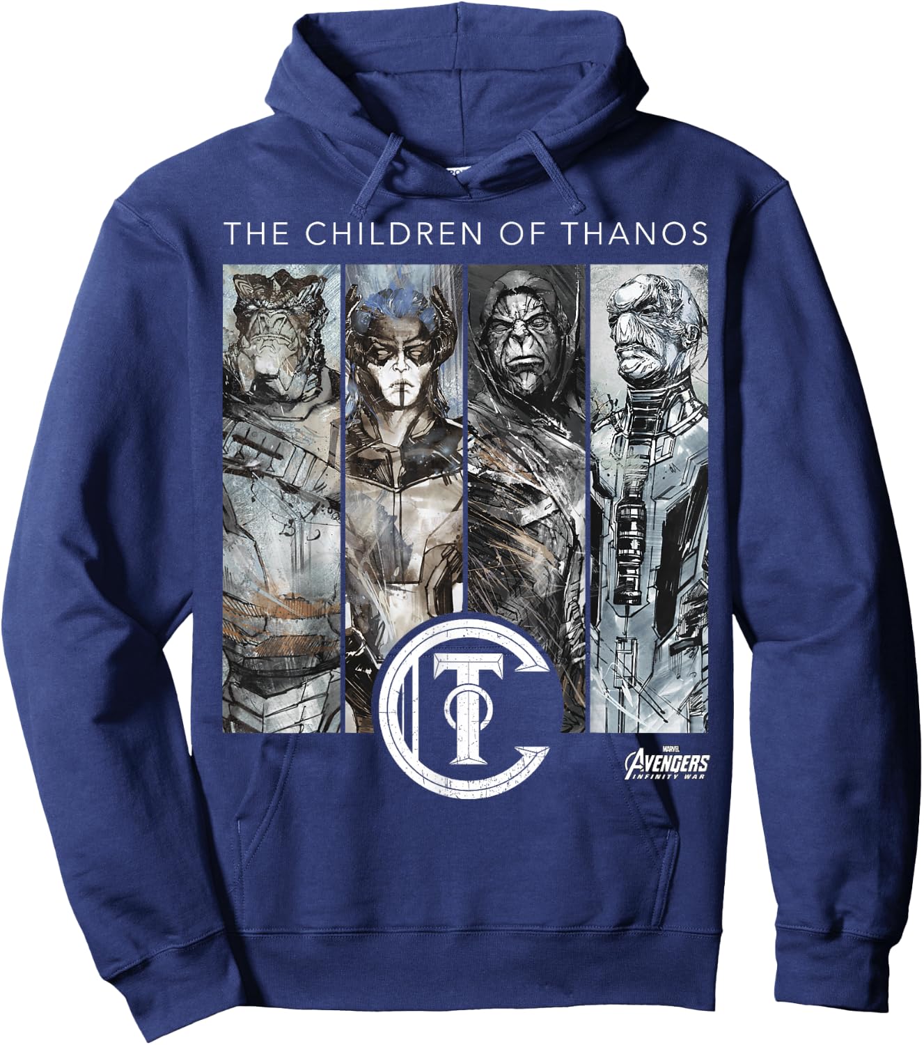 Marvel Infinity War Children of Thanos Graphic Hoodie - Hoodie | Navy