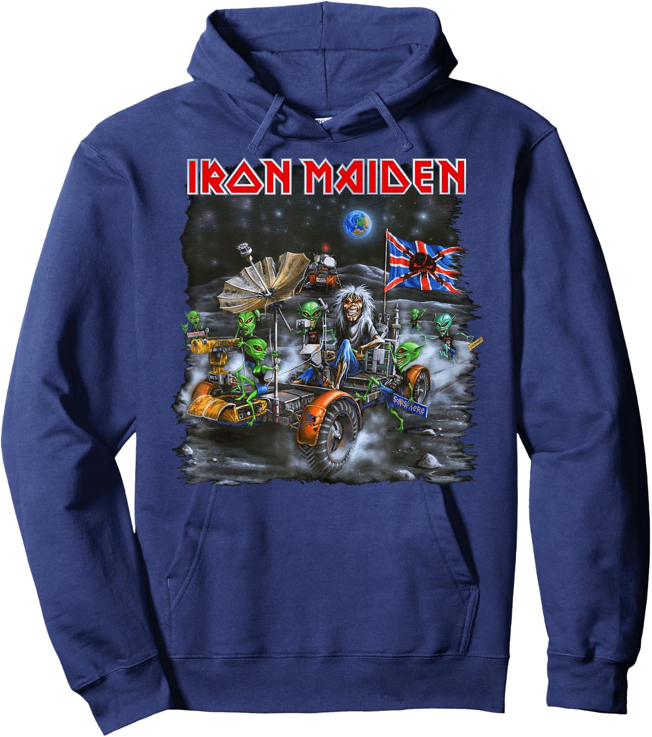Iron Maiden - Knebworth Moonbuggy Hoodie - Hoodie | Navy