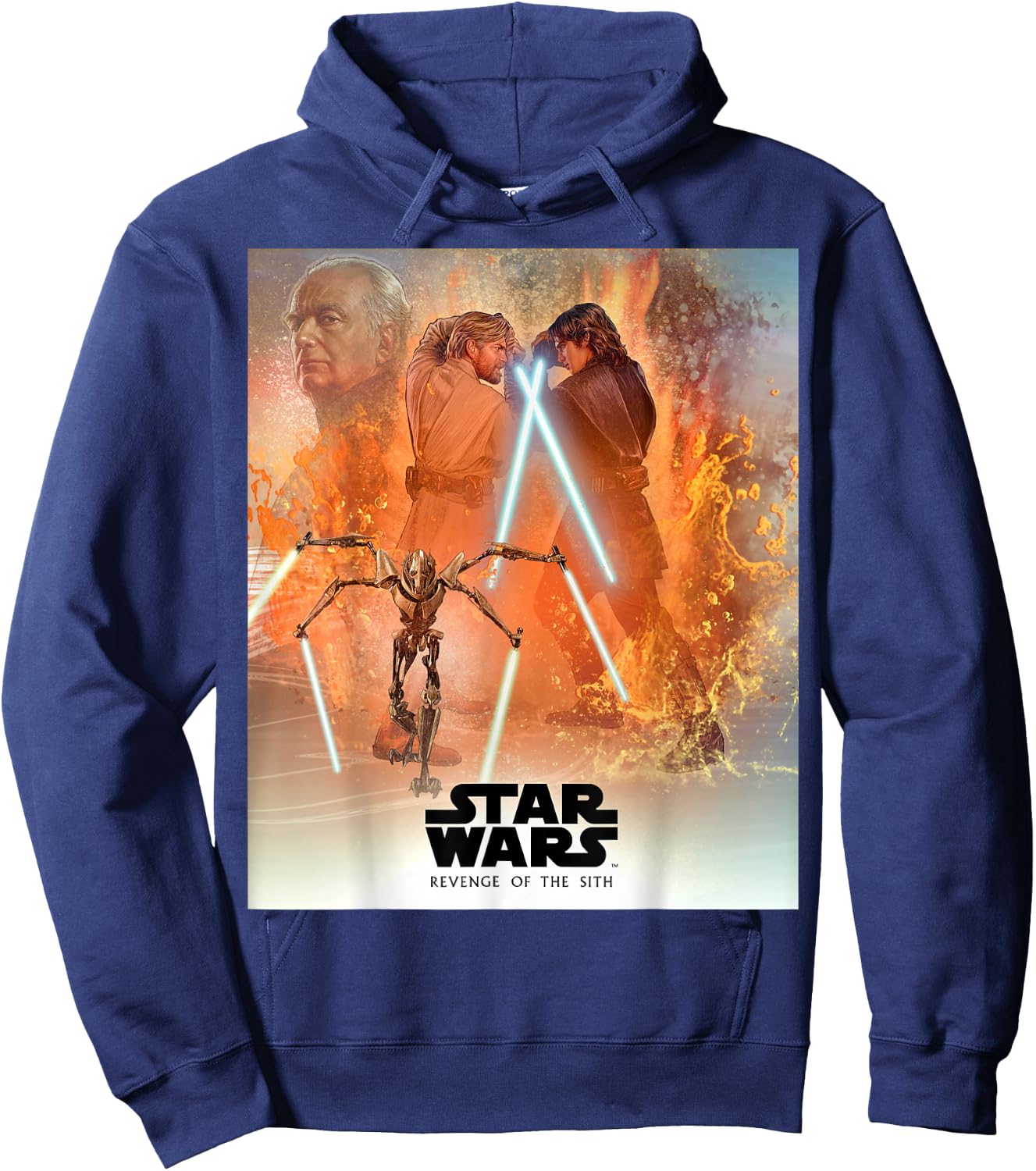 Star Wars Celebration Mural Revenge of the Sith Logo Hoodie - Hoodie | Navy