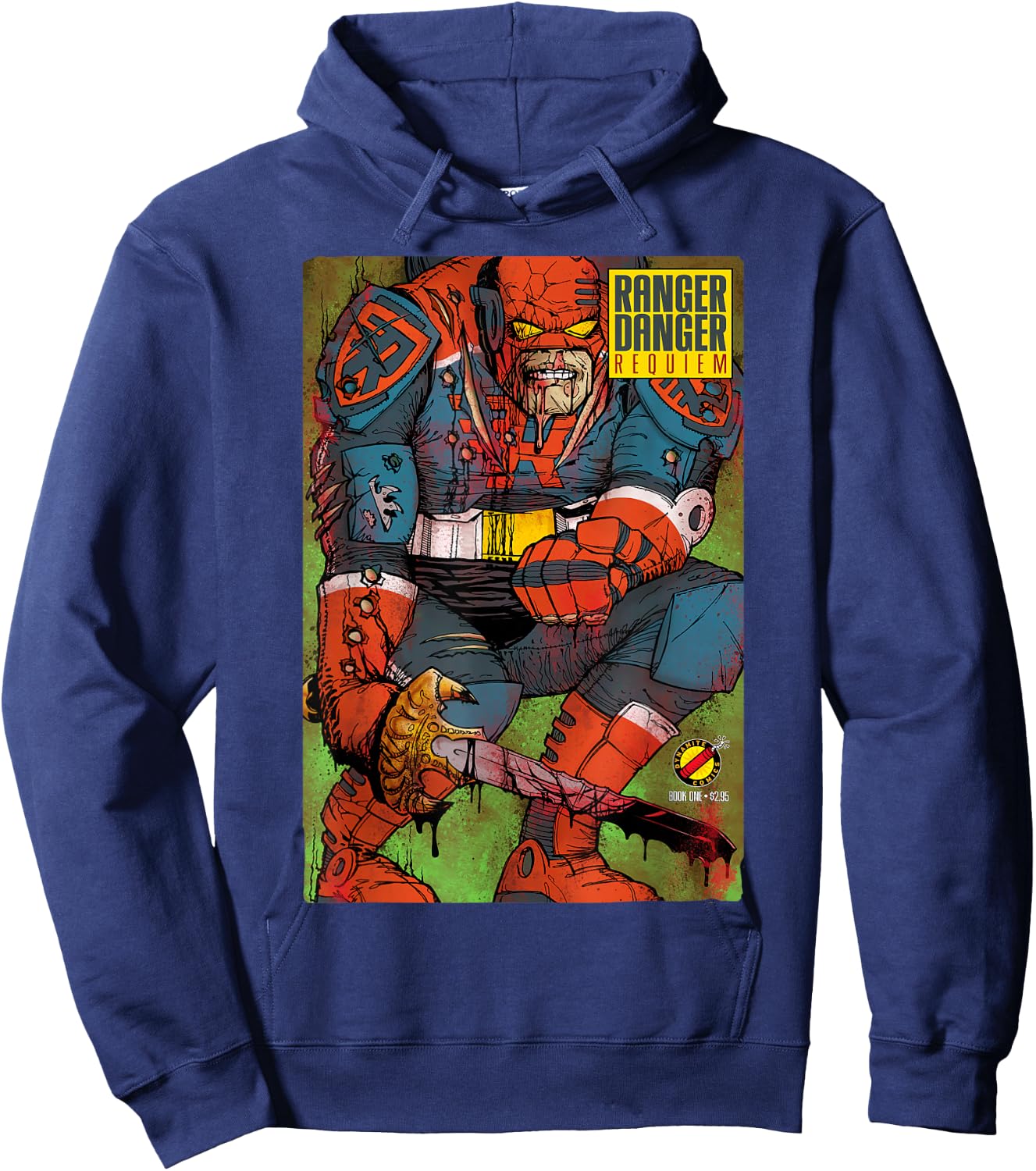 Kevin Smith Jay & Silent Bob Reboot Ranger Danger Requiem Hoodie - Hoodie | Navy