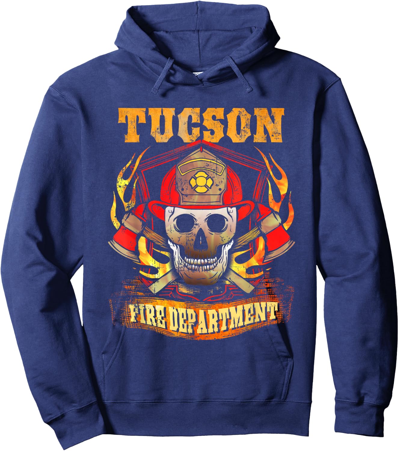 Tucson AZ Firefighter Shirt Arizona Fireman Gift Fire Truck Hoodie - Hoodie | Navy