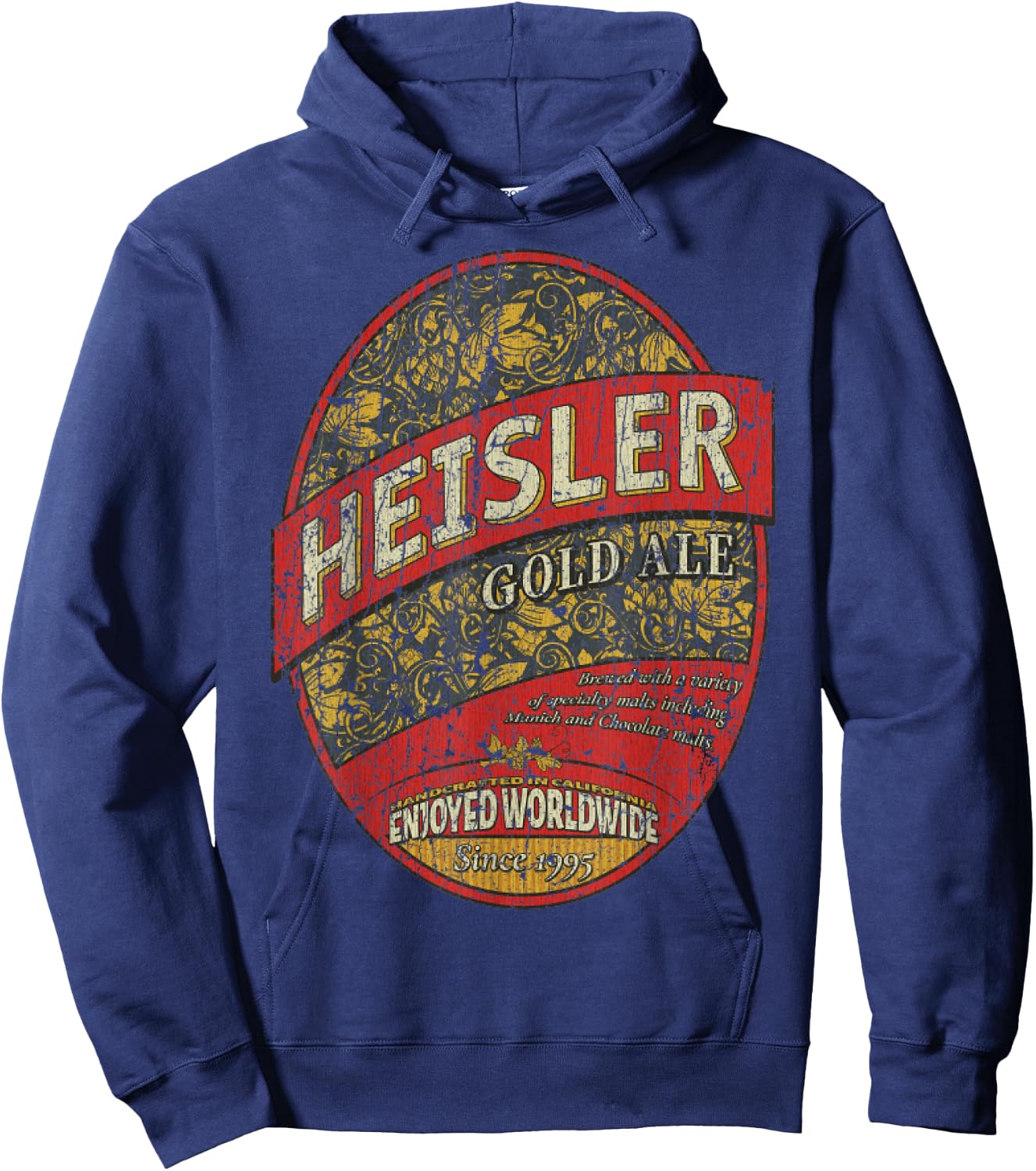 Heisler Gold Ale Beer 1995 Hoodie - Hoodie | Navy