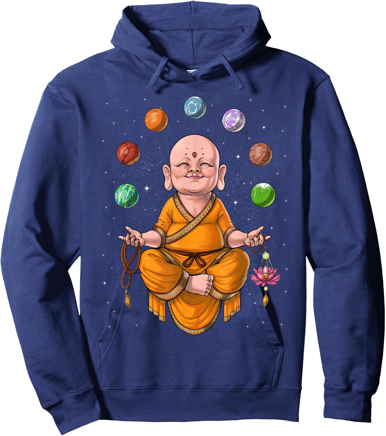 Baby Buddha Meditation Zen Yoga Spiritual Buddhist Buddhism Hoodie - Hoodie | Navy