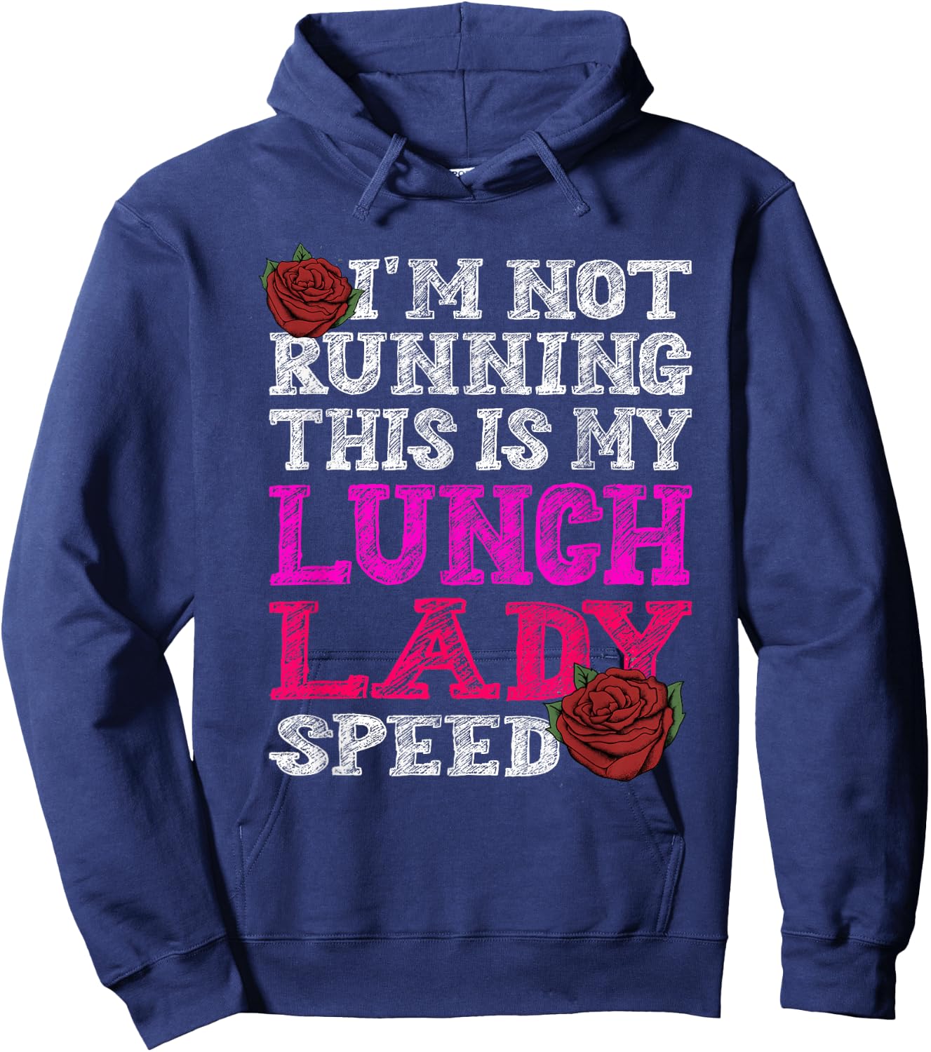 I'm not Running, This is Normal Lunch Lady Speed Hoodie - Hoodie | Navy
