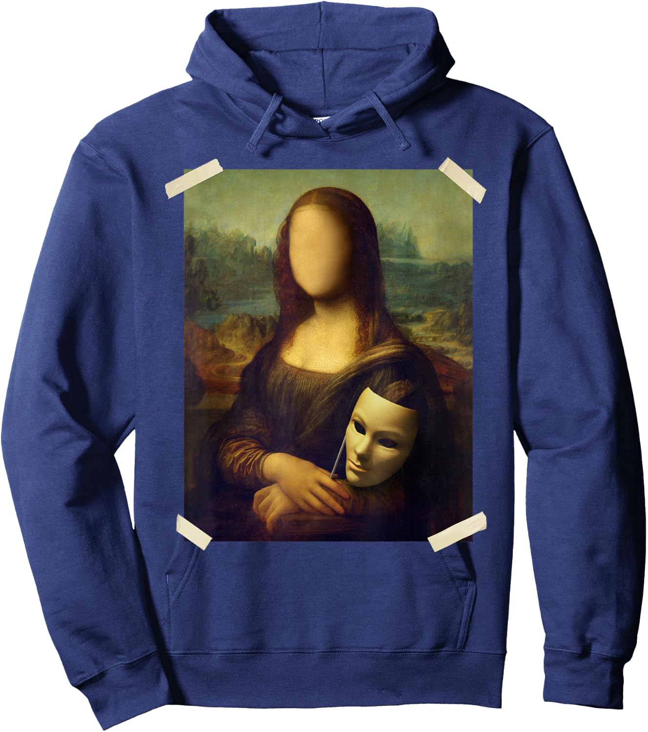 La Gioconda - Mona Lisa - Famous Painting Hoodie - Hoodie | Navy