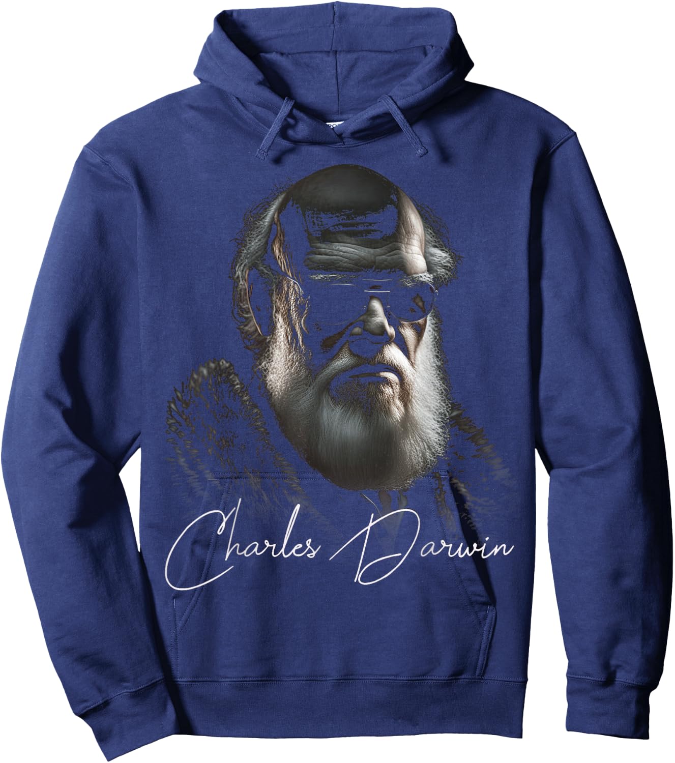 Charles Darwin Evolution Atheist Biology Teacher Hoodie - Hoodie | Navy