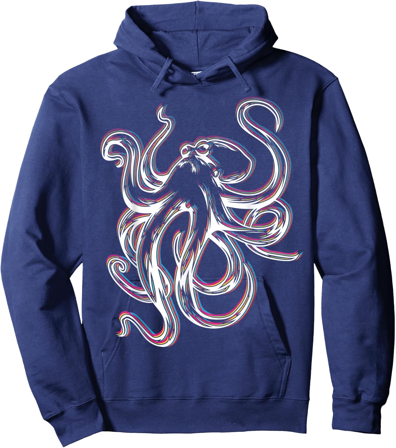 Rave Octopus Funny EDM Tako Hoodie - Hoodie | Navy