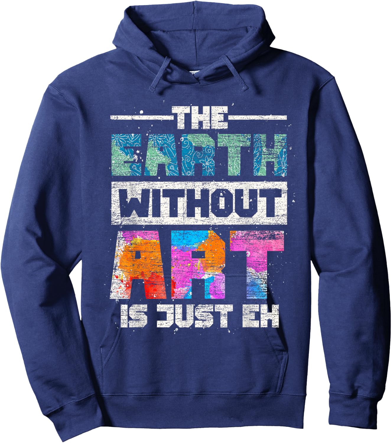 Drawing Painting Art Artist Painter Gift -Youth Black Small Artistic Modern Painting Themed Hoodie - Hoodie | Navy