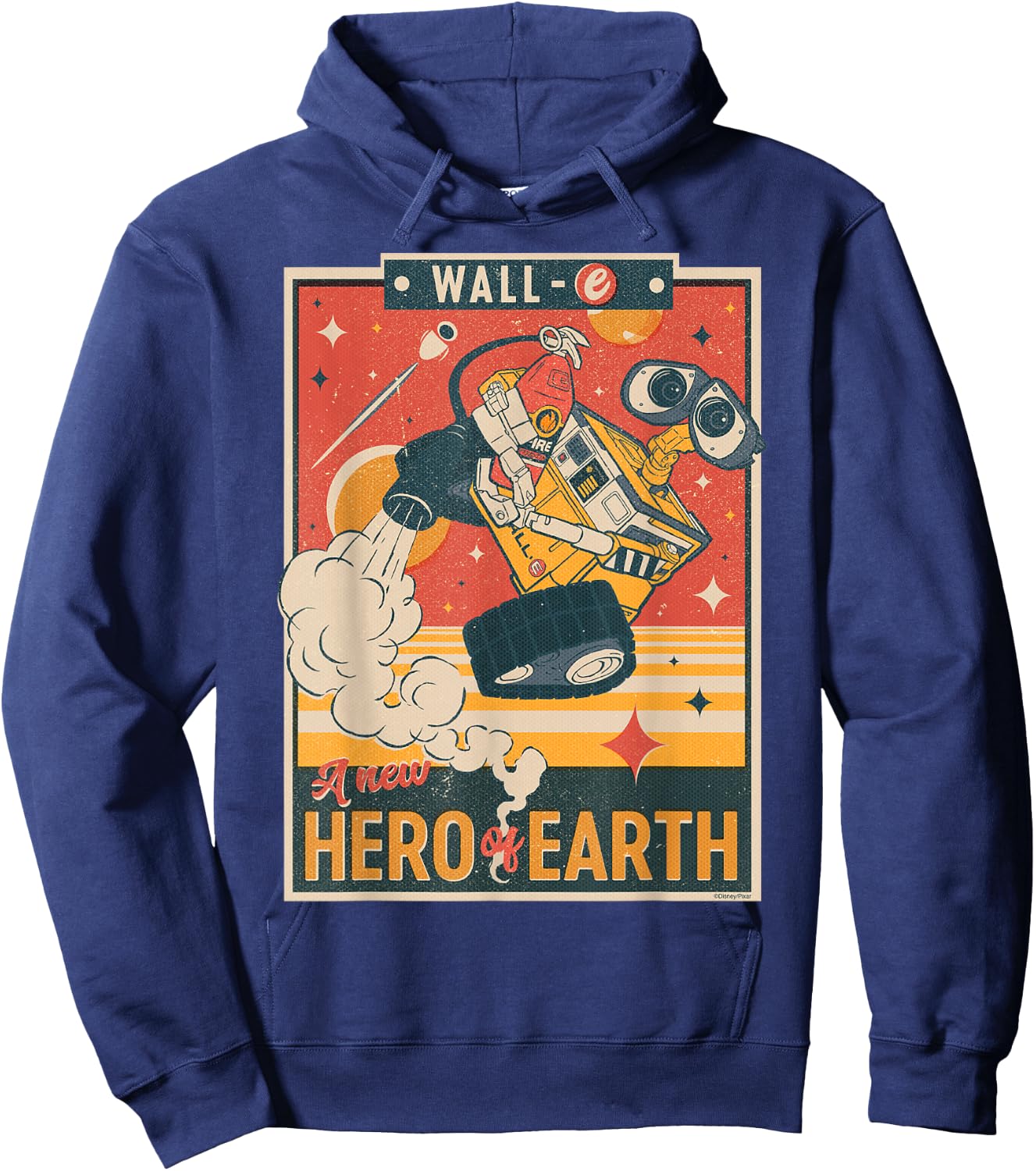 Disney and Pixar’s Wall-E A New Hero of Earth Small Hoodie - Hoodie | Navy