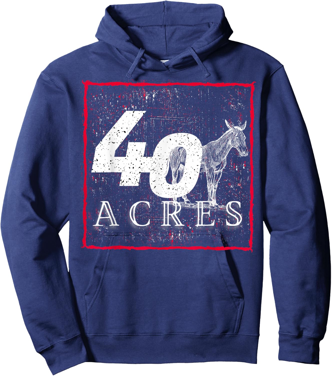40 Acres And A Mule-Black History Hoodie - Hoodie | Navy