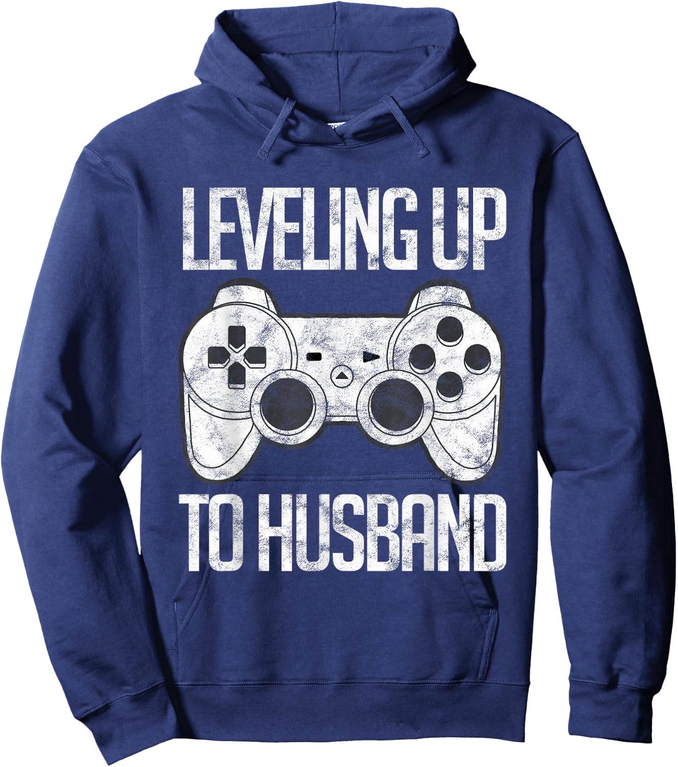 Leveling Up To Husband Groom Gamer Wedding Hoodie - Hoodie | Navy