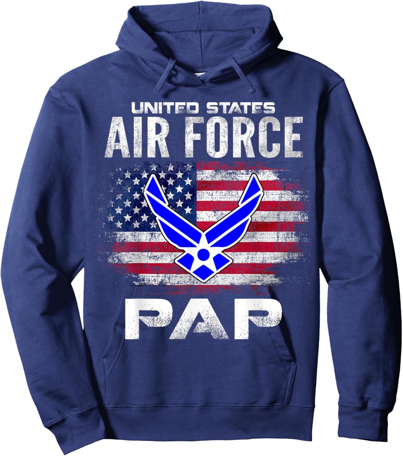 United States Flag American Air Force Pap Veteran Day Hoodie - Hoodie | Navy
