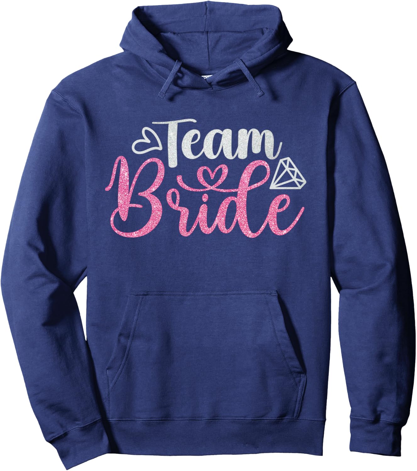 Team Bride Bachelorette party Tribe Bridesmaid Hoodie - Hoodie | Navy