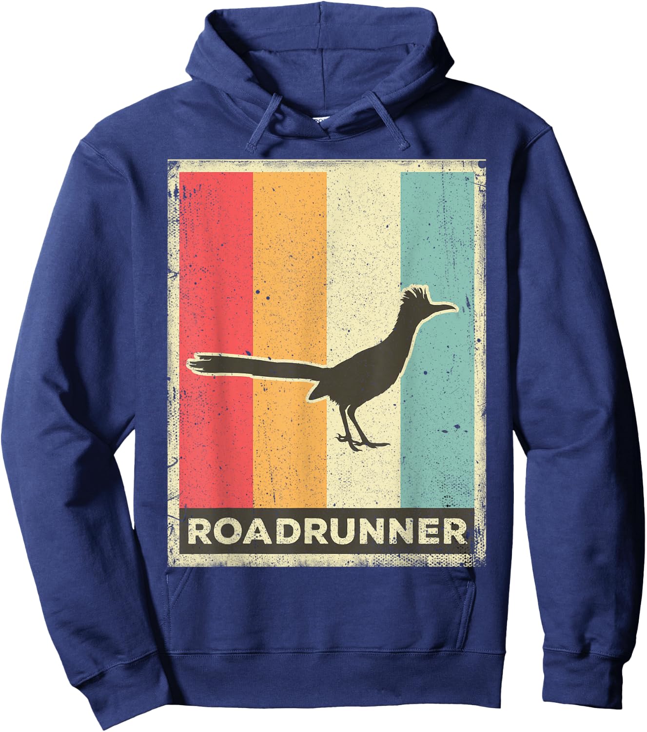 Roadrunner Lover Vintage Retro Poster Animal Hoodie - Hoodie | Navy