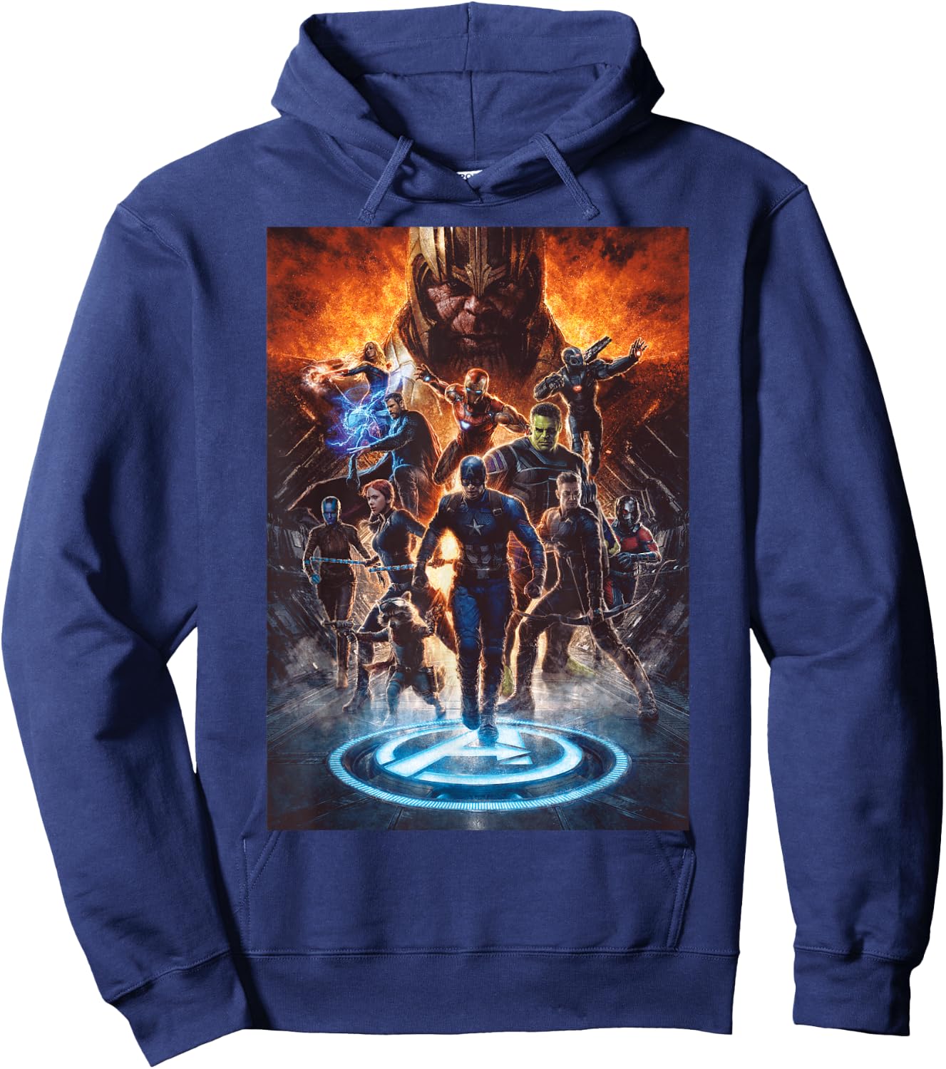 Marvel Avengers: Endgame Earth's Mightiest Heroes Short Sleeve Hoodie - Hoodie | Navy