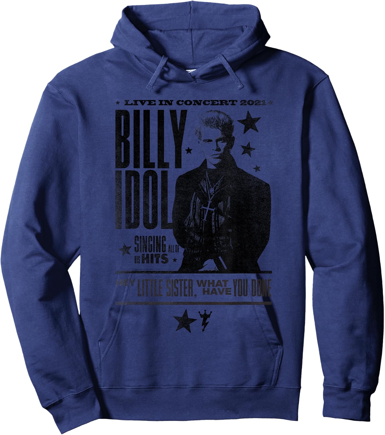 Billy Idol - Live in Concert Small Hoodie - Hoodie | Navy