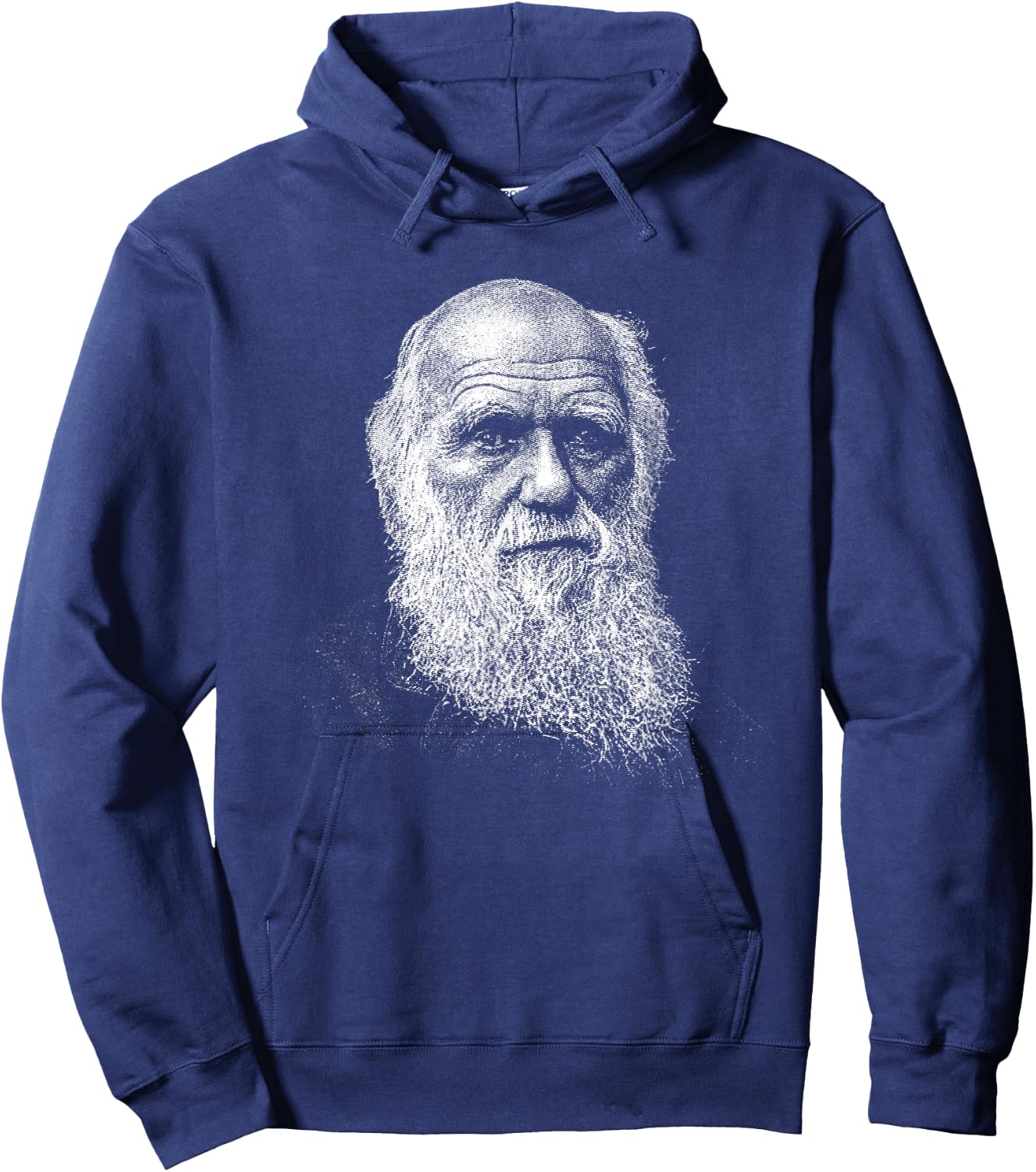 Charles Darwin portrait Hoodie - Hoodie | Navy
